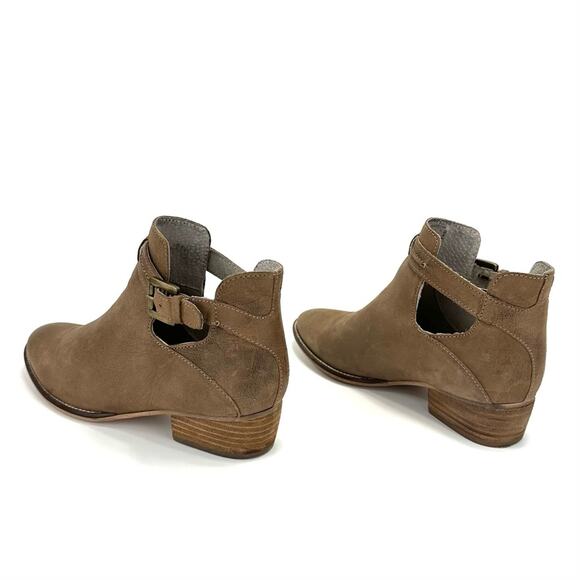 Seychelles Tourmaline Women Tan Moto/Biker Boot Size 6 Leather Block Heel Bootie - Picture 13 of 14